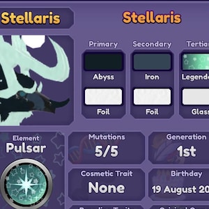 DBL Stellaris Dragon Adventures Roblox