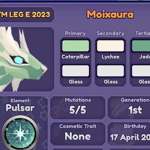 FM Leg E Moixaura Dragon Adventures Roblox