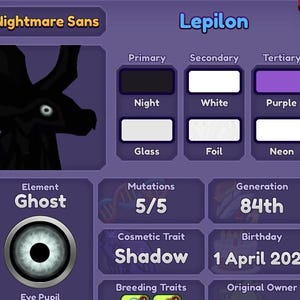 FM Lepilon Shadow Aura Dragon – Dragon Adventures Roblox