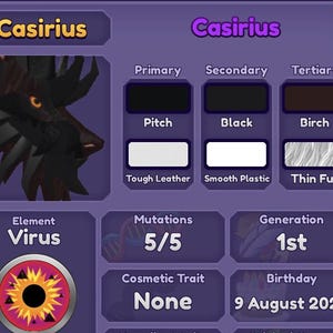 FM Gen 1 Casirius  Dragon | Fast Delivery | Dragon Adventures (Roblox)