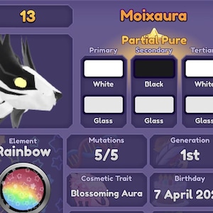 FM Moixaura Blossom Dragon – Roblox Dragon Adventures