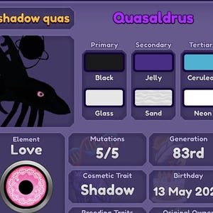 FM Quasaldrus Shadow Aura Dragon – Dragon Adventures Roblox