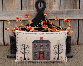 Halloween Homestead...Primitive PDF Cross Stitch Pattern By The Humble Stitcher