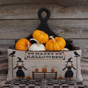 Happy Halloween...Primitive PDF Cross Stitch Pattern By The Humble Stitcher
