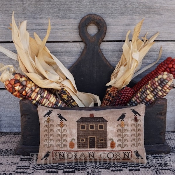 Indian Corn...Primitive PAPER Cross Stitch Pattern By The Humble Stitcher