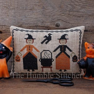 Duplo Duplo...Padrão de Ponto Cruz em PDF Primitivo da The Humble Stitcher