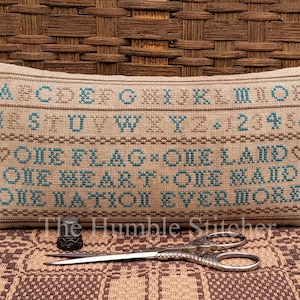 One Nation Evermore, Primitive PDF Kreuzstichmuster von The Humble Stitcher