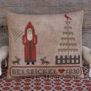 Belsnickel...Primitive PAPER Cross Stitch Pattern By The Humble Stitcher