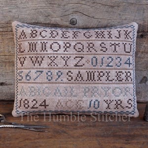 Abigail Pryor Marking Sampler...Primitive PDF Cross Stitch Pattern By The Humble Stitcher