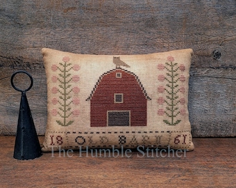 Old Barn...Primitive PDF Cross Stitch Pattern By The Humble Stitcher