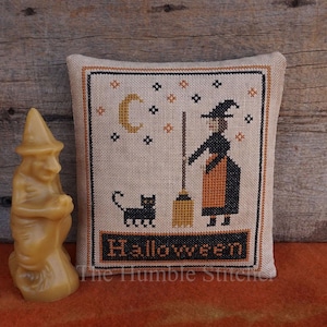 Moonlit Halloween...Primitive PDF Kreuzstichmuster von The Humble Stitcher