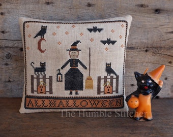 Allhalloween...Primitive PDF Cross Stitch Pattern By The Humble Stitcher