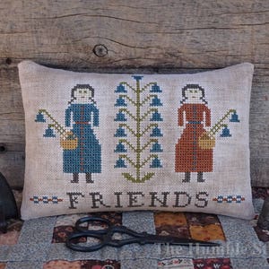 Friends...Primitive PDF Cross Stitch Pattern By The Humble Stitcher