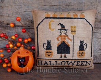 Witch's Night...Primitive PDF Cross Stitch Pattern By The Humble Stitcher