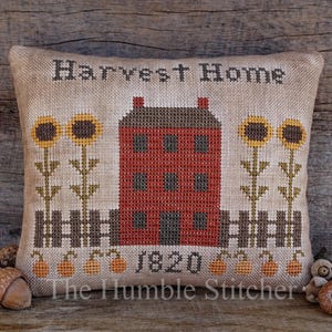 Harvest Home...Primitive PAPER Cross Stitch Pattern By The Humble Stitcher