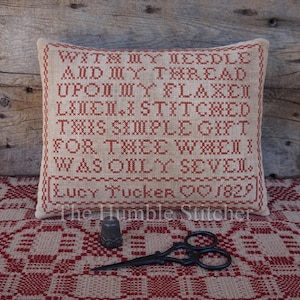 Lucy Tucker's Gift...Primitief pdf-kruissteekpatroon van The Humble Stitcher