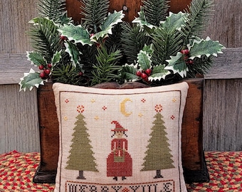 Merry Yule...Primitive PAPER Cross Stitch Pattern By The Humble Stitcher
