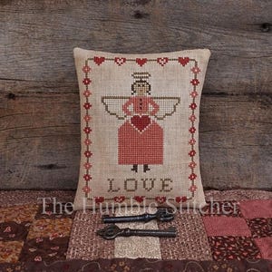 Anjo de São Valentim... Padrão em PDF primitivo da The Humble Stitcher