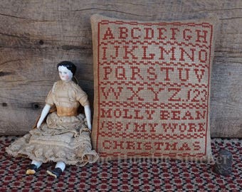 Molly Bean Christmas Sampler...Primitive PDF Cross Stitch Pattern By The Humble Stitcher