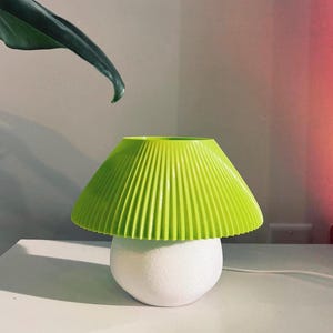 SENSU Lamp - Modern Pleated Dome Lamp|Minimalist Handmade Lamp|Desk Lamp for Cozy Ambiance|Unique Home Decor|Best Gift For Design Lover