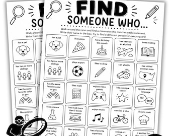 Juego para romper el hielo: Encuentra a alguien que... / Actividad de regreso a clases / Primer día de clases / Fomenta la convivencia en el aula / Rompehielos para primaria