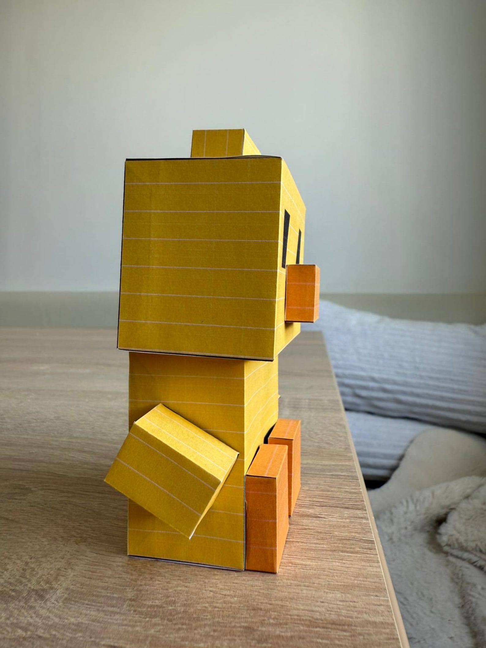 Duck Papercraft Template DIY 3D Pixel Paper Animal PDF/SVG, Kids