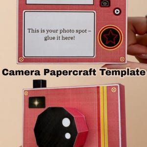 Camera Pink Papercraft Template – DIY 3D Paper Model, PDF, Fun ...