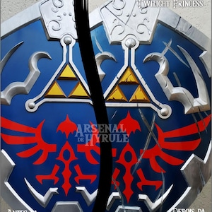 Zelda Hylian Shield Twilight Princess version, 45x55cm - Aftermath Edition - polisterene and pvc. Handmade