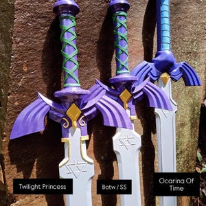 Zelda Master Sword + sccabbard - 3 versions available