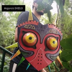 Majora&#39;s Mask SHIELD - handmade - Reinterpretation of the iconic Majora&#39;s Mask