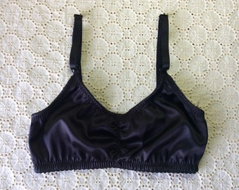 Peace Silk Satin Bralette (made to order)