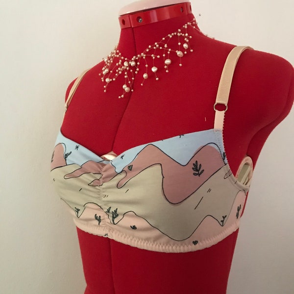 Reggiseno a fascia in cotone biologico con dettaglio schiena scoperta - Desert Eve