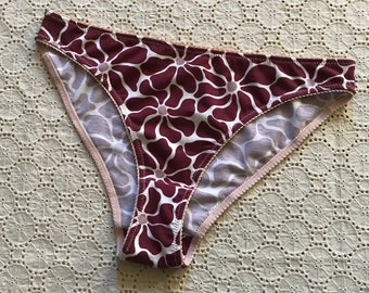 Organic cotton Bikini Panties- Floral