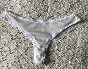 Tulle Peace Silk thong (made to order)