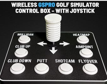Wireless Golf Simulator Control Box - With Joystick - Designed for GSPRO