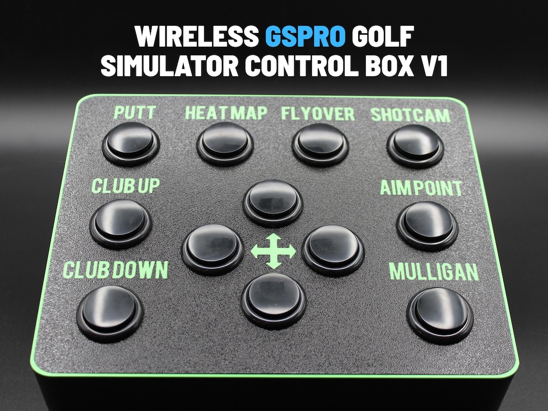 Wireless GSPro Control Box V1 button layout