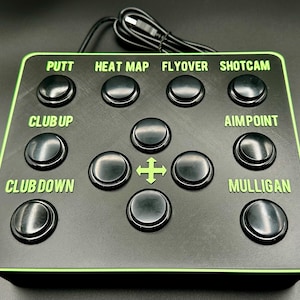 Golf Simulator Control Box - GSPRO - Black Buttons