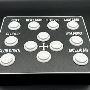 Golf Simulator Control Box - GSPRO - White Buttons