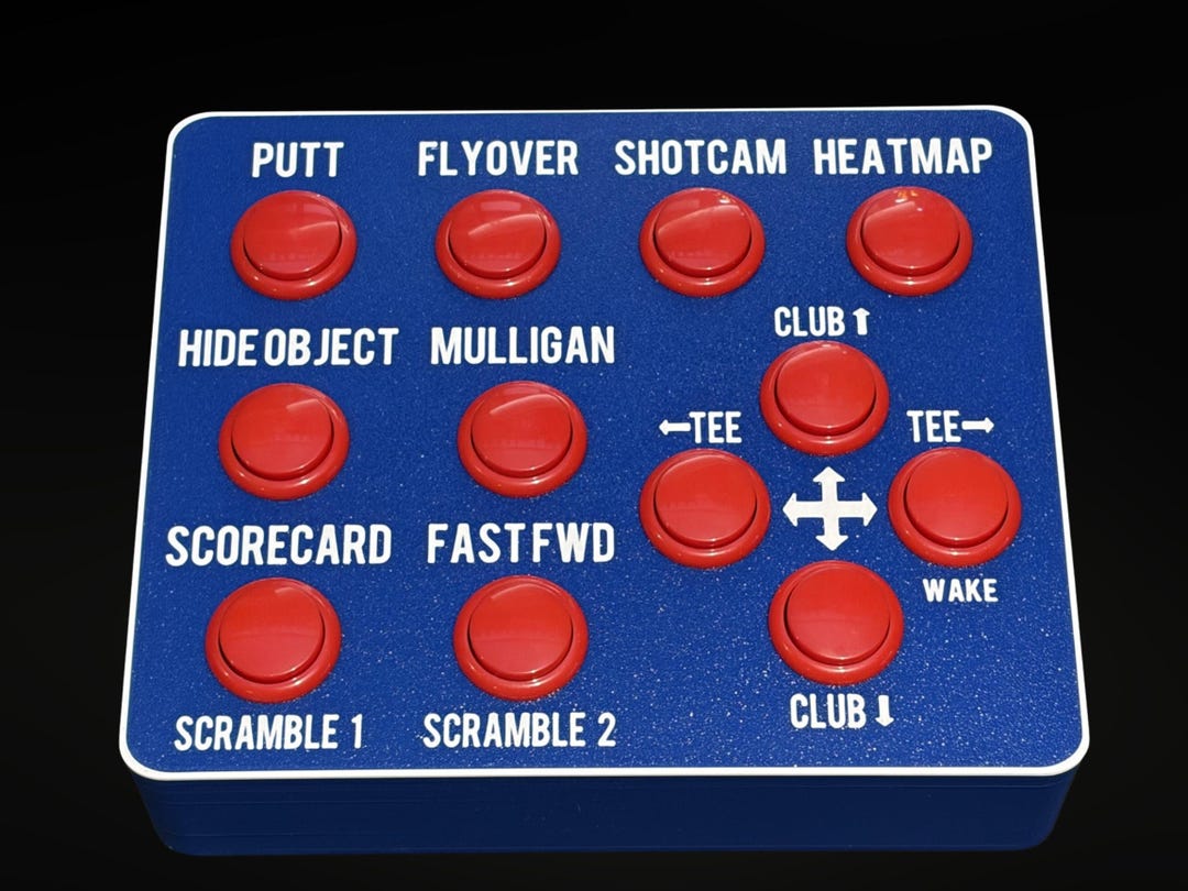 GSPRO - Wireless Red White & Blue Edition - Golf Simulator Control Box ...