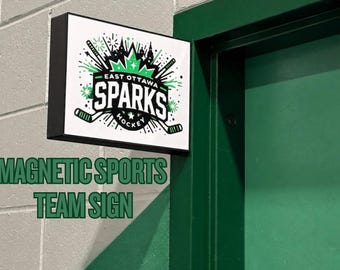 Magnetic Sports Team Door Frame Sign