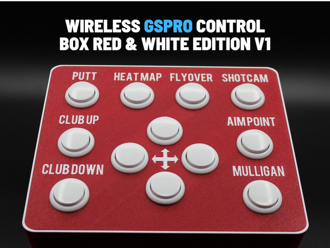 Wireless Golf Simulator Control Box - Red & White Edition - Designed ...