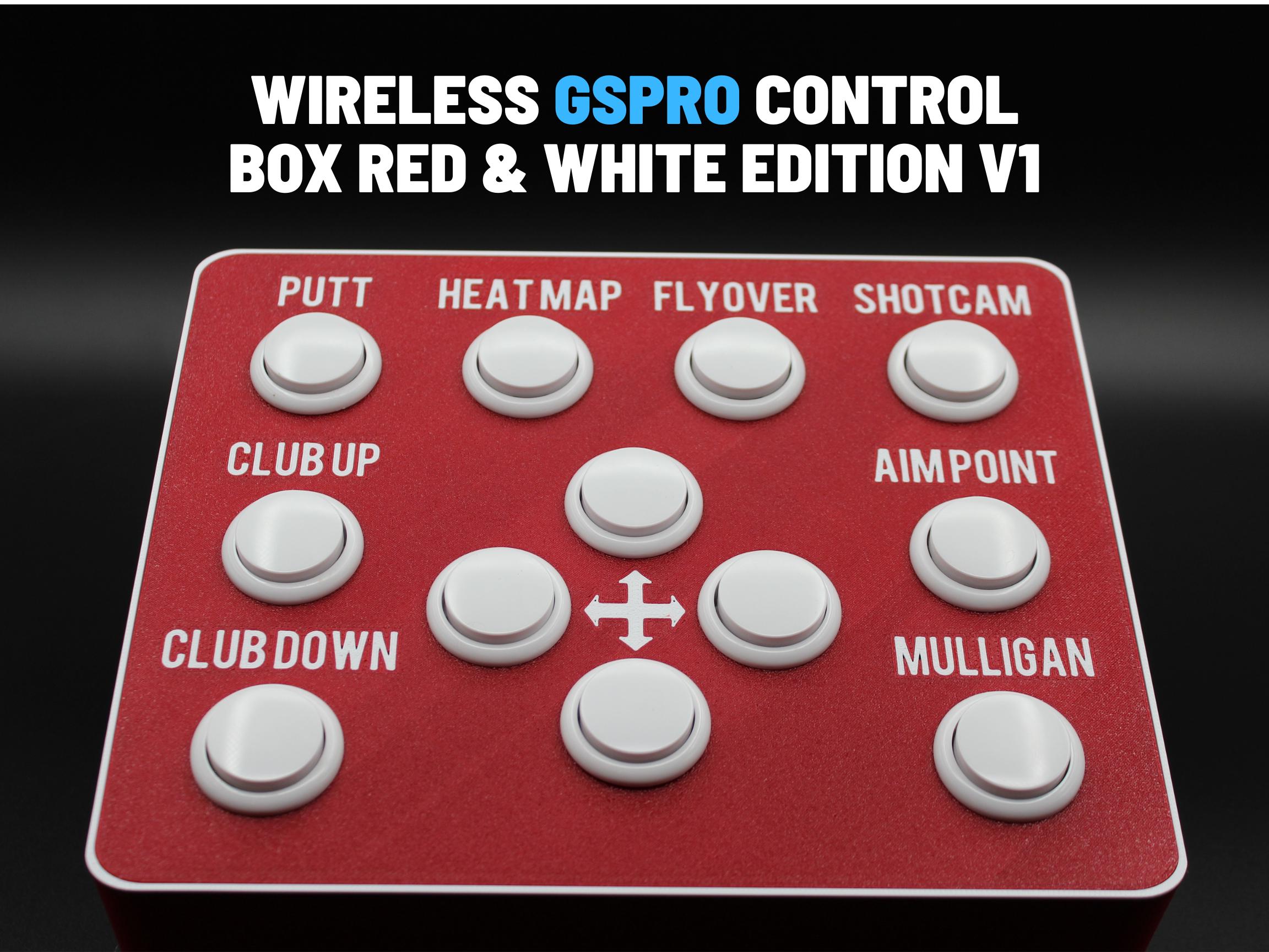 Wireless Golf Simulator Control Box - Red & White Edition - Designed ...