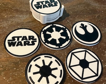 Star Wars Coaster Set (Black and White)
