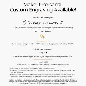 Custom Engraving Add-On — Handwriting, Images, or Unique Designs