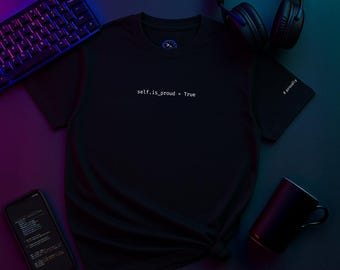 Orgulho de Ser Verdadeiro | Camiseta Python de Amor Próprio | Camiseta de Confiança para Programadores