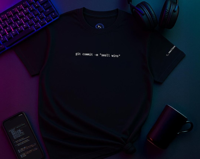 Commit Small Wins | Software Engineer Shirt | Success Habits Tee