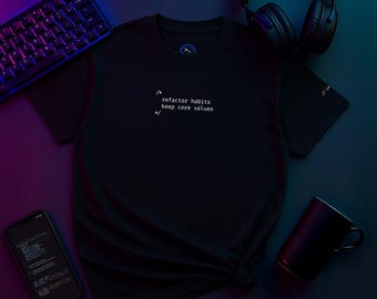 Refactor Habits | Camiseta Personal Growth Code | Camiseta Tech Mindset