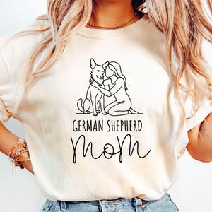 German Shepherd Shirt, Dog Lover Gift, German Shepherd Tee, Women&#39;s Dog T-Shirt, Pet Owner Apparel, Pet Parent Gift, Canine Lover Shirt
