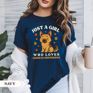 German Shepherd Shirt, Dog Lover Gift, German Shepherd Tee, Women&#39;s Dog T-Shirt, Pet Owner Apparel, Pet Parent Gift, Canine Lover Shirt