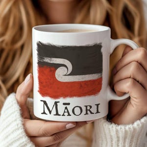 Maori Flag Mug, Maori Coffee Cup, Maori Gift For Him or Her, Maori Gifts For Men or Women,  New Zealand Mugs, Polynesian Mugs, Souvenir